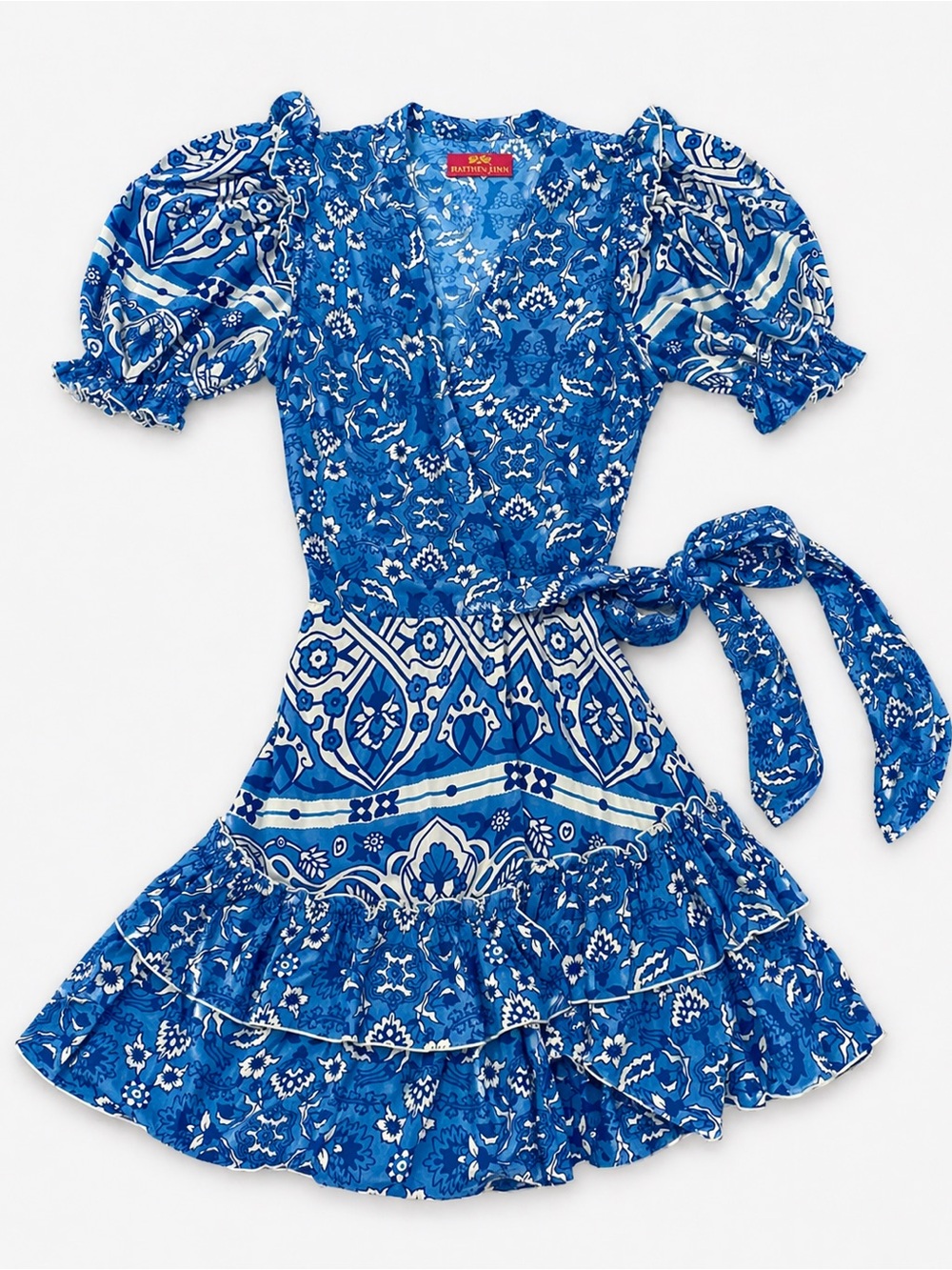 Feather & Find Genova Floral Wrap Dress Womens XS
